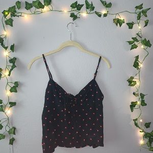John Galt / Brandy Melville Floral Tied Tank